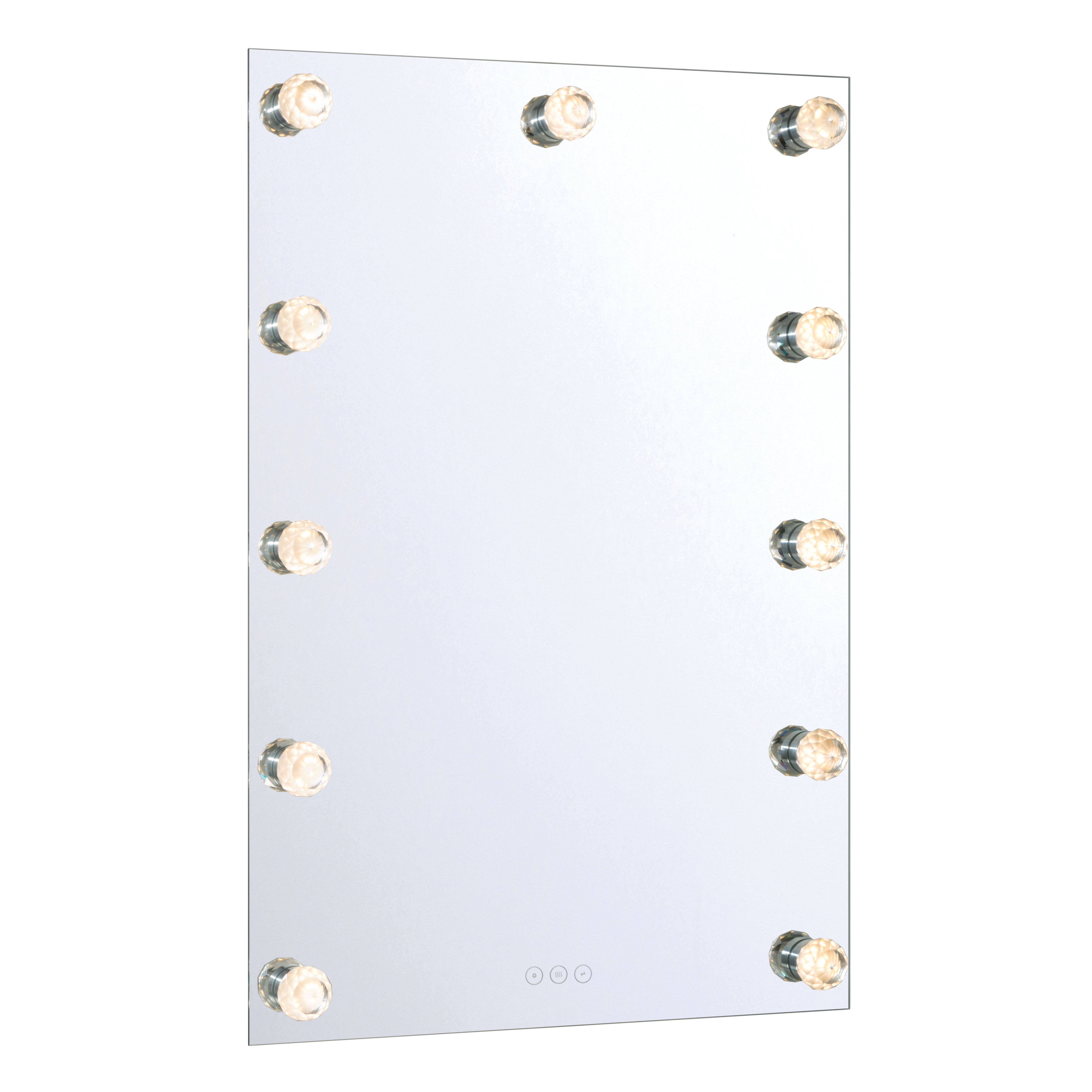 Starlight LED 24in Mirror with Clear Acrylic Globe Diffusers