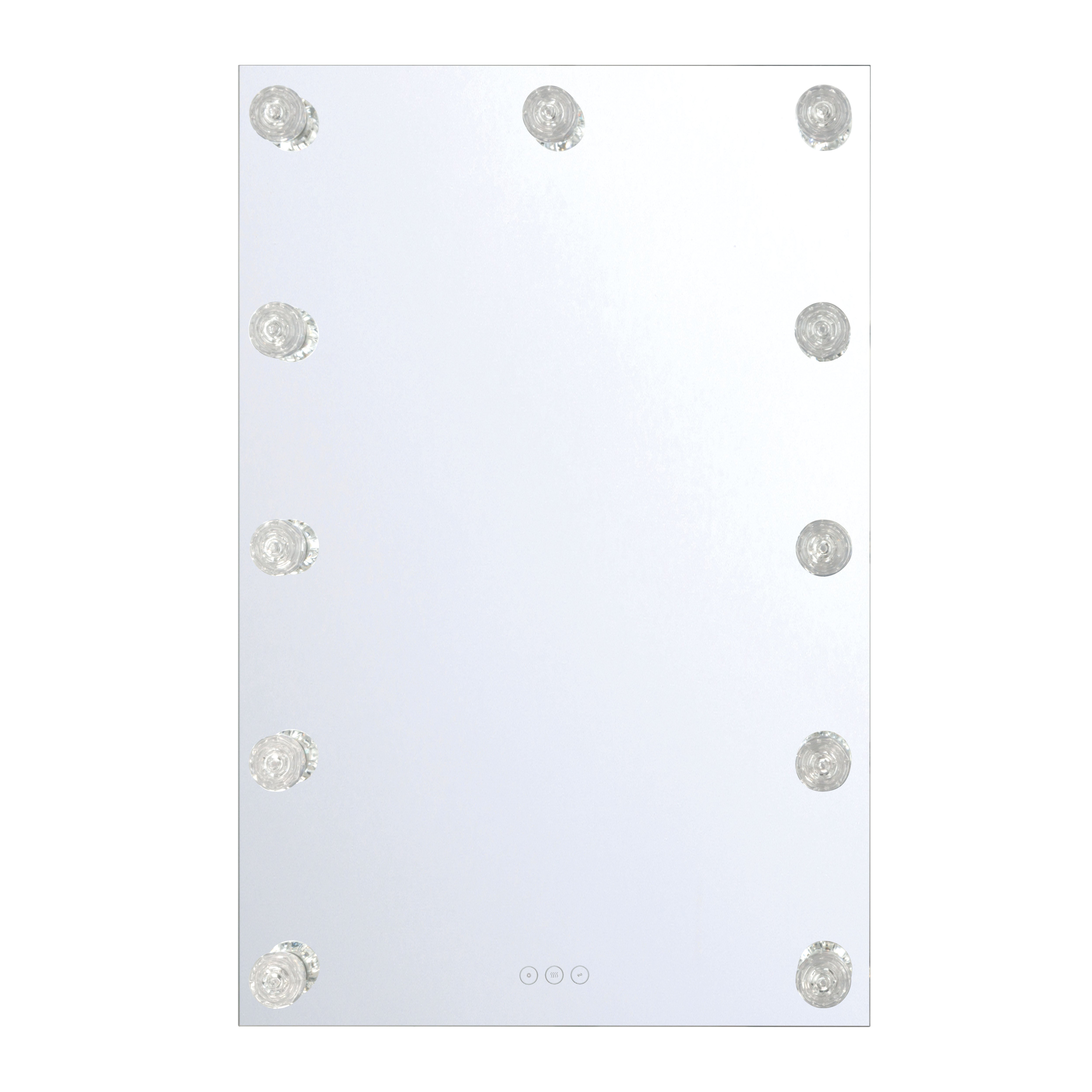 Starlight LED 24in Mirror with Glass Rose Diffusers