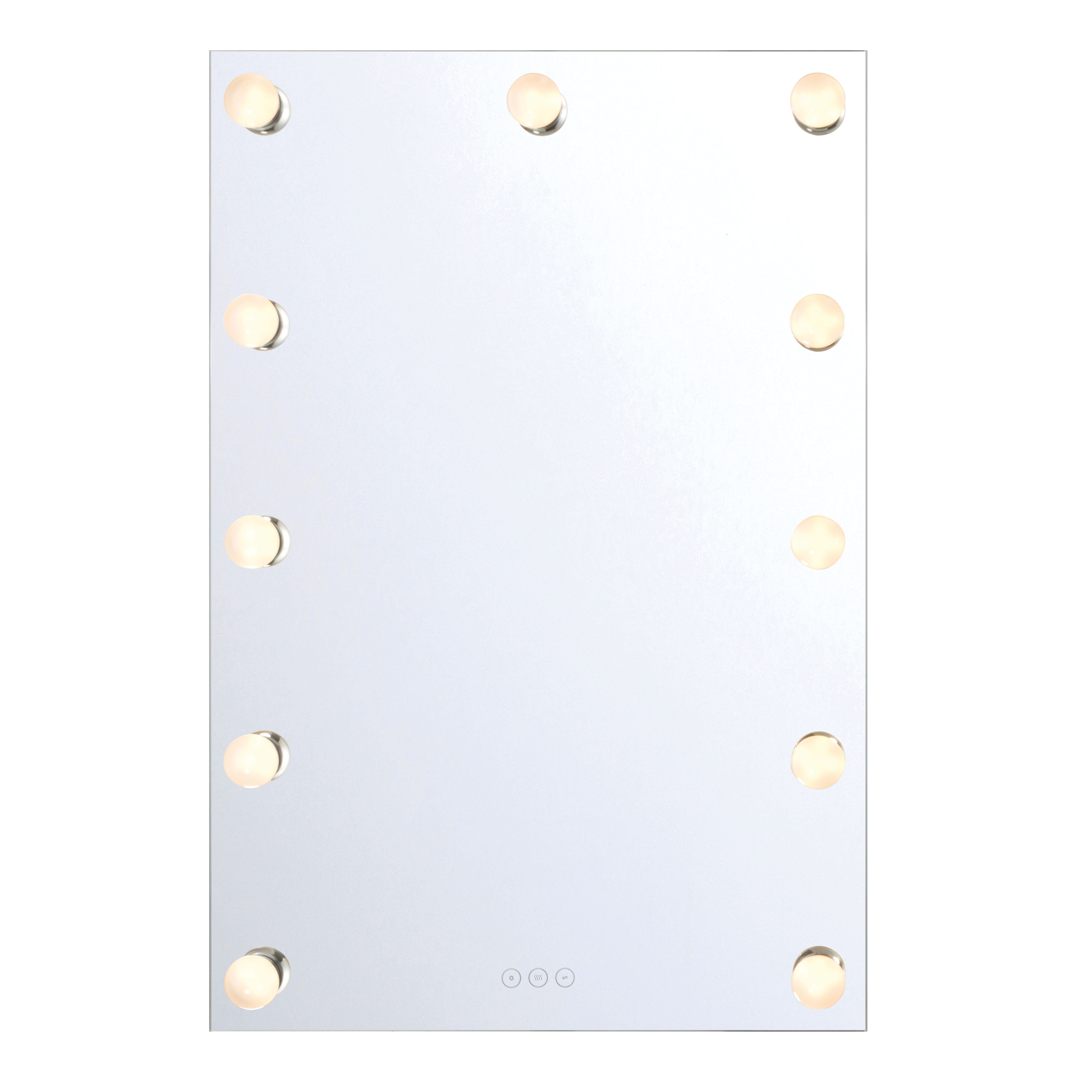 Starlight LED Mirror - Clear Glass Globe / 24”W x 36"H - Golden Lighting