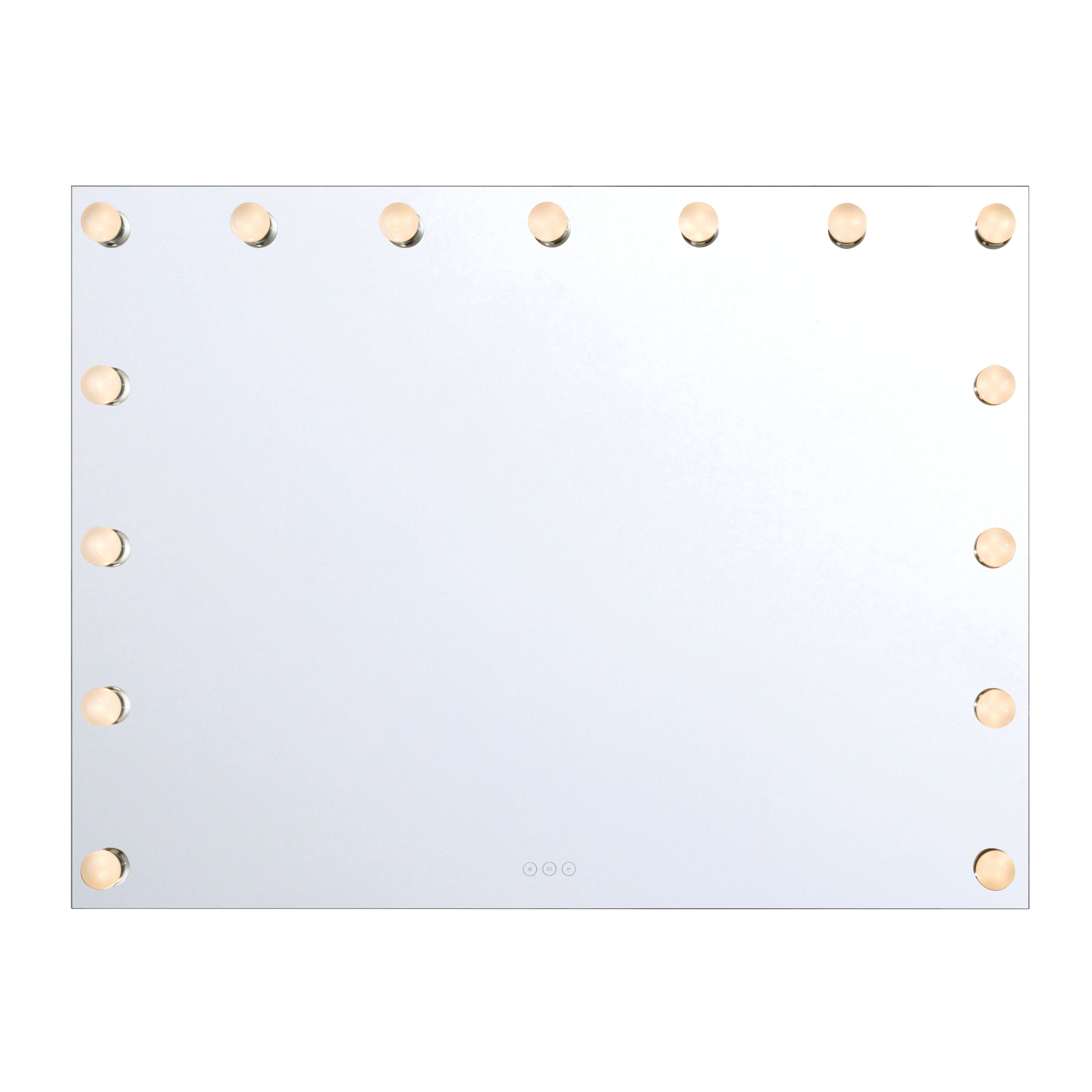 Starlight LED Mirror - Clear Glass Globe / 48"W x 36"H - Golden Lighting