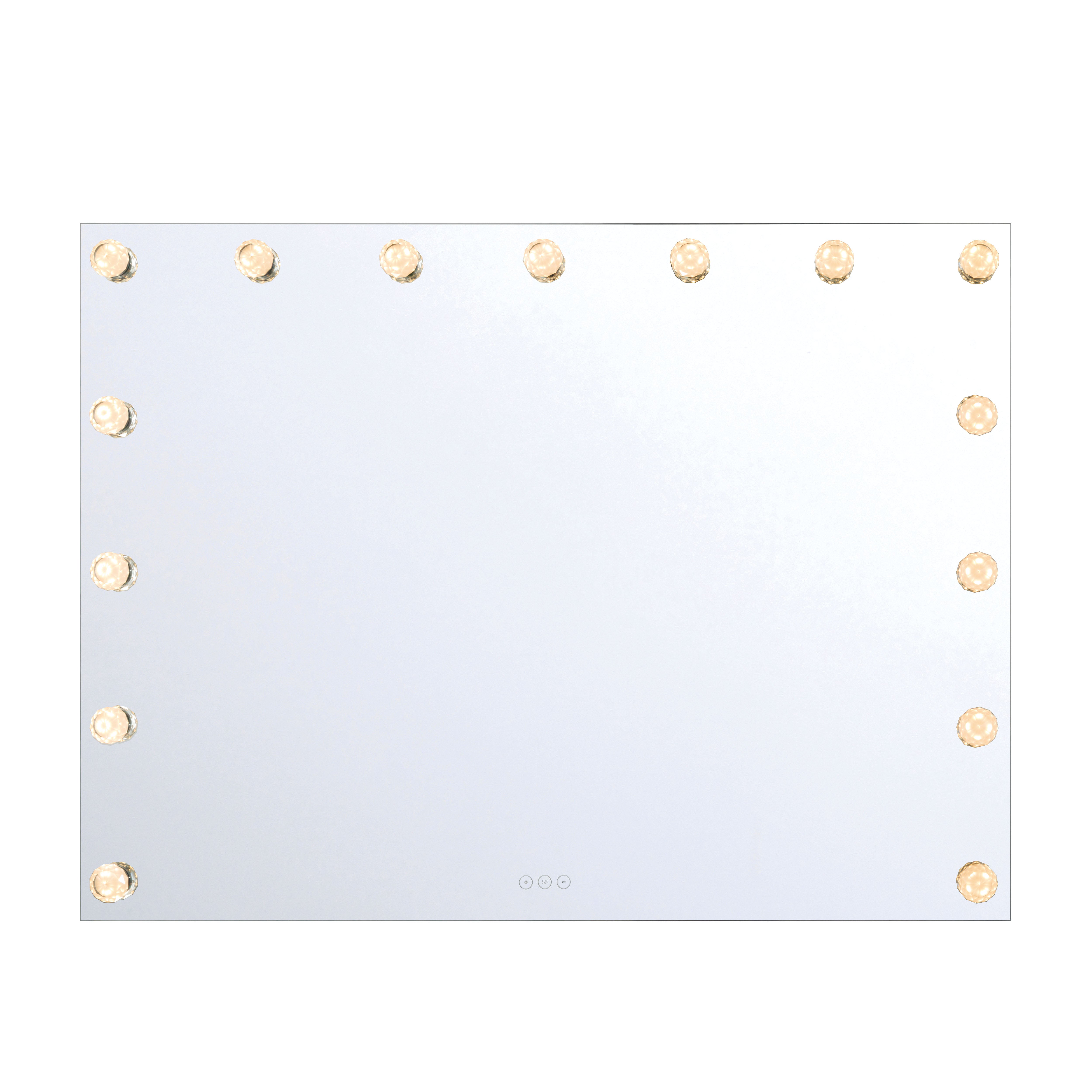 Starlight LED Mirror - Cut Crystal / 48"W x 36"H - Golden Lighting