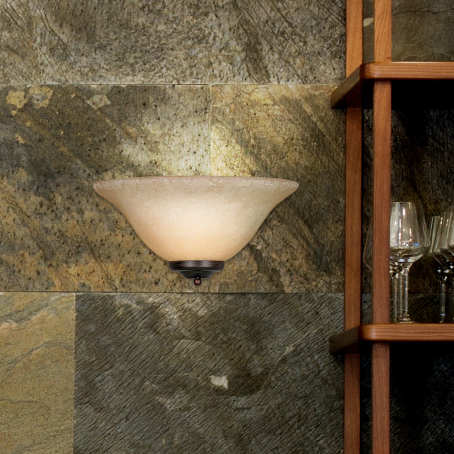 Bella 1-light Wall Sconce in Rubbed Bronze
