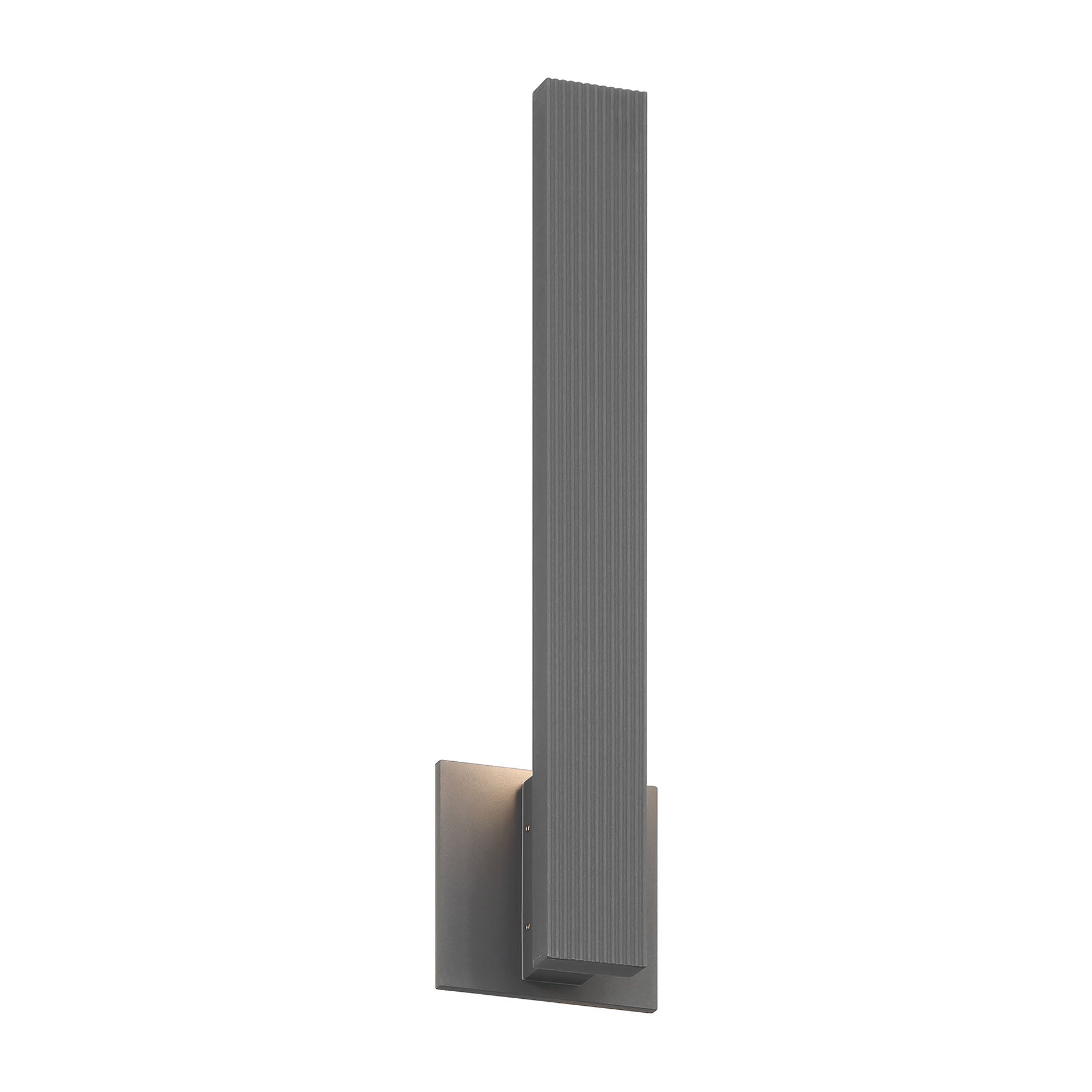Golden Lighting Enso Integrated LED 18" Outdoor Wall in Smooth Grey - - Golden Lighting