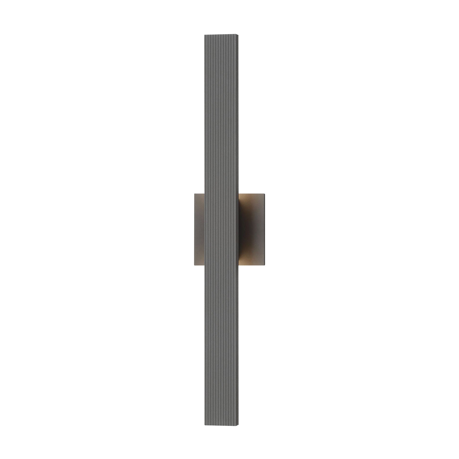 Golden Lighting Enso Integrated LED 24" Outdoor Wall in Smooth Grey - - Golden Lighting