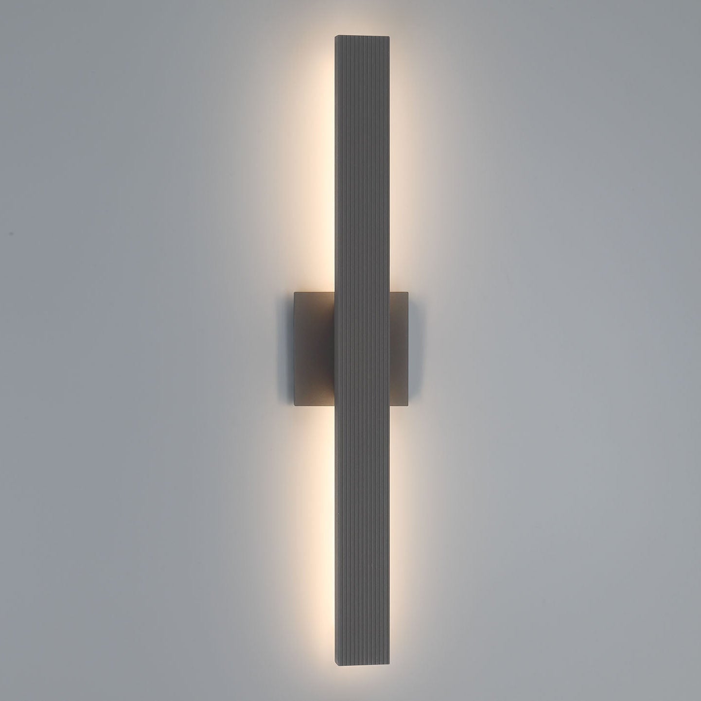 Golden Lighting Enso Integrated LED 24" Outdoor Wall in Smooth Grey - - Golden Lighting