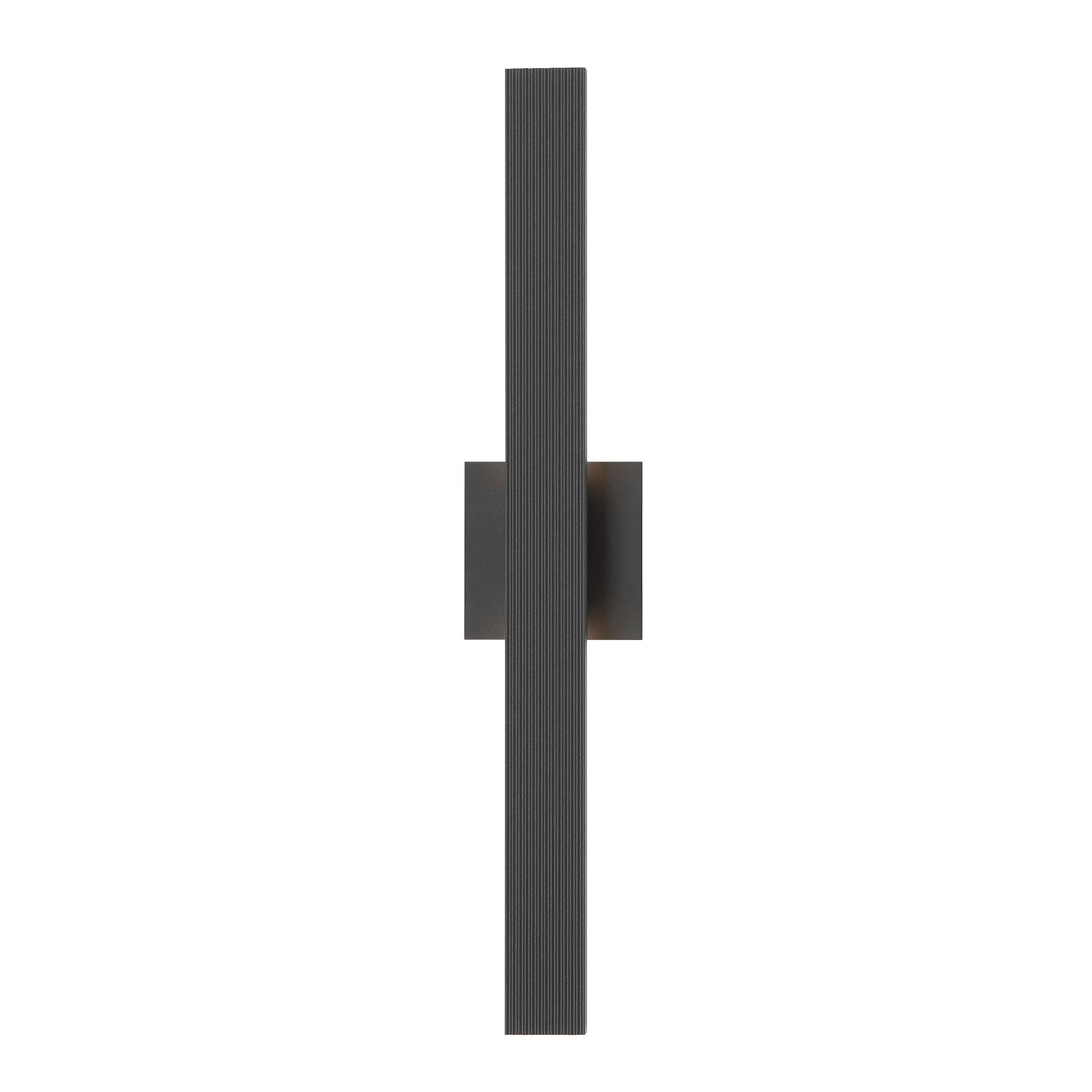 Golden Lighting Enso Integrated LED 24" Outdoor Wall in Textured Black - - Golden Lighting
