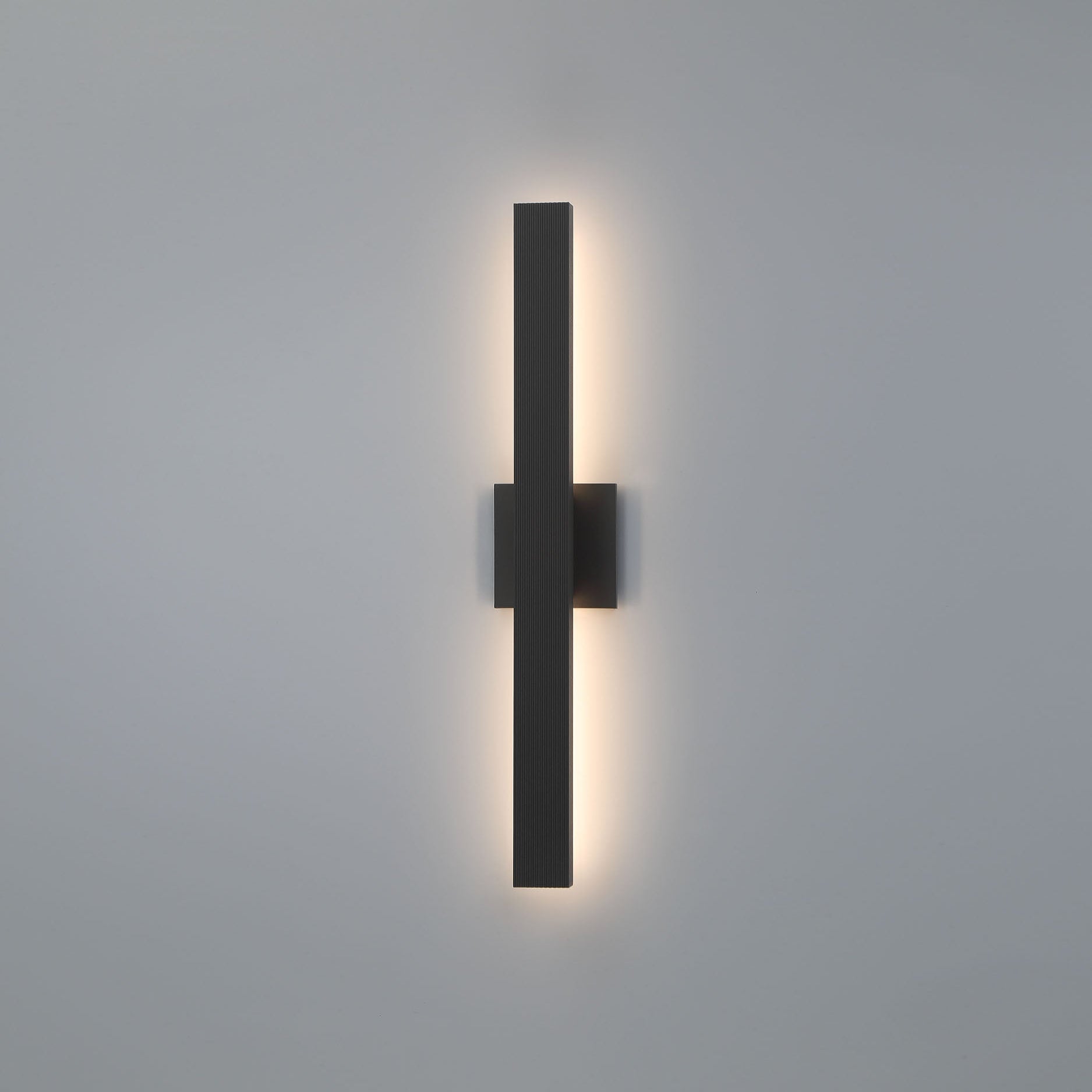 Golden Lighting Enso Integrated LED 24" Outdoor Wall in Textured Black - - Golden Lighting