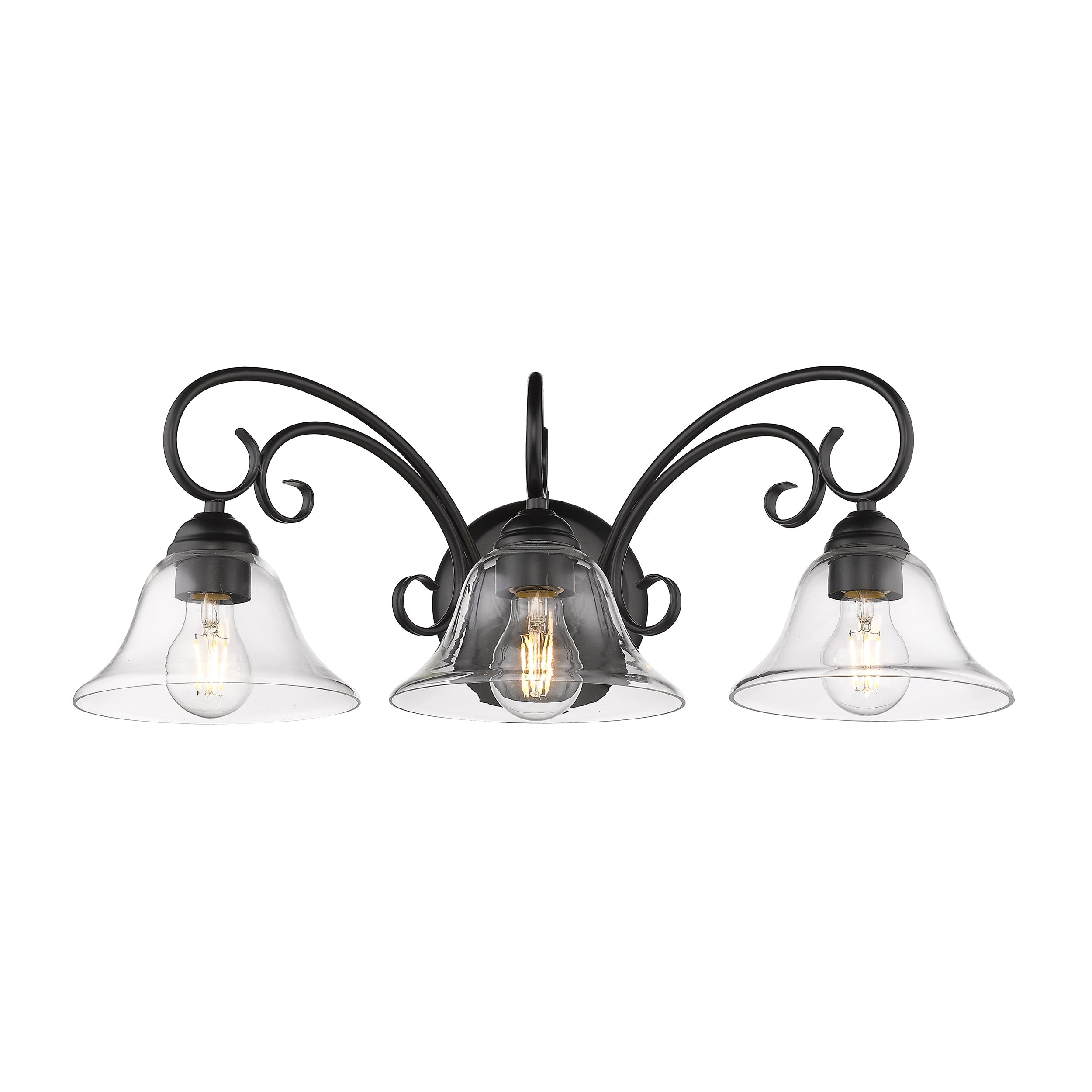 Homestead 3-light Vanity in Matte Black