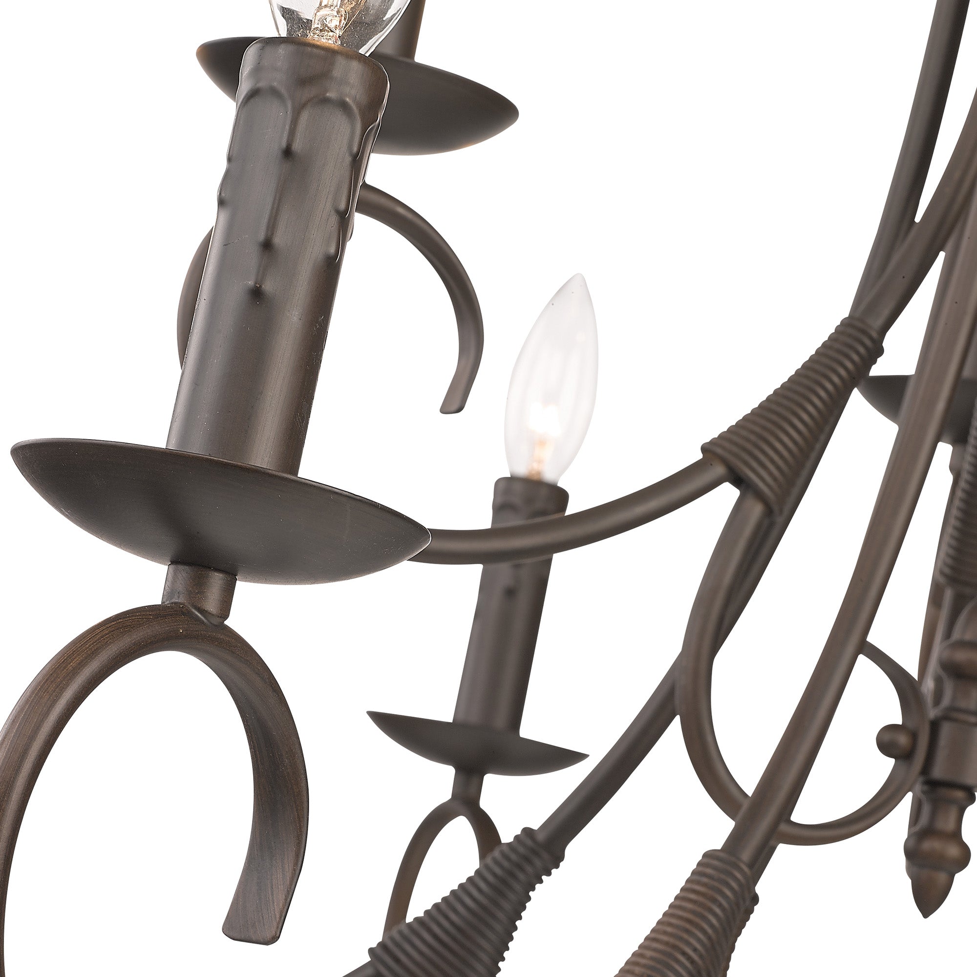 Homestead 9-light Chandelier in Rubbed Bronze