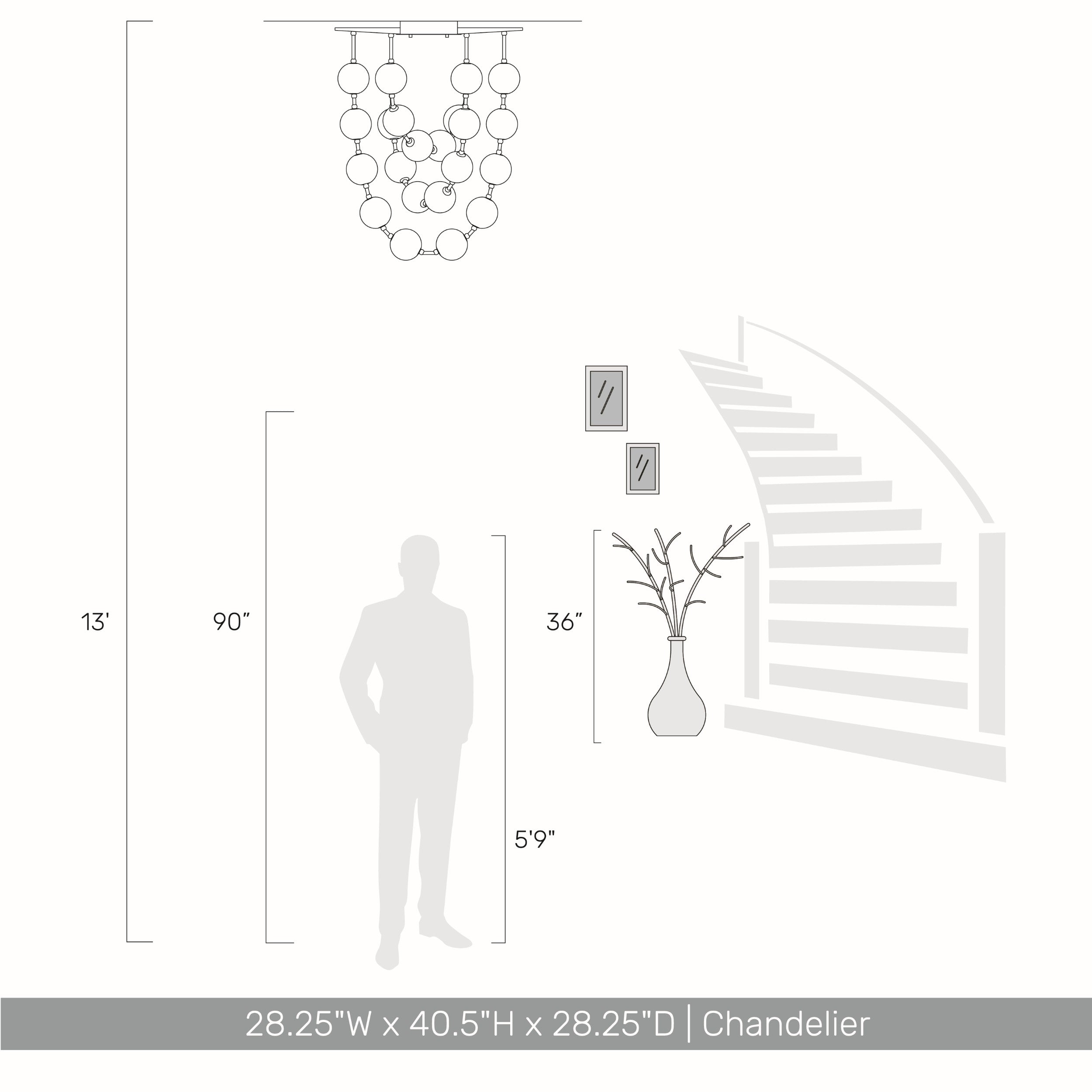 Golden Lighting Pearla Integrated LED 28in Pendant in Brushed Champagne Brass - - Golden Lighting