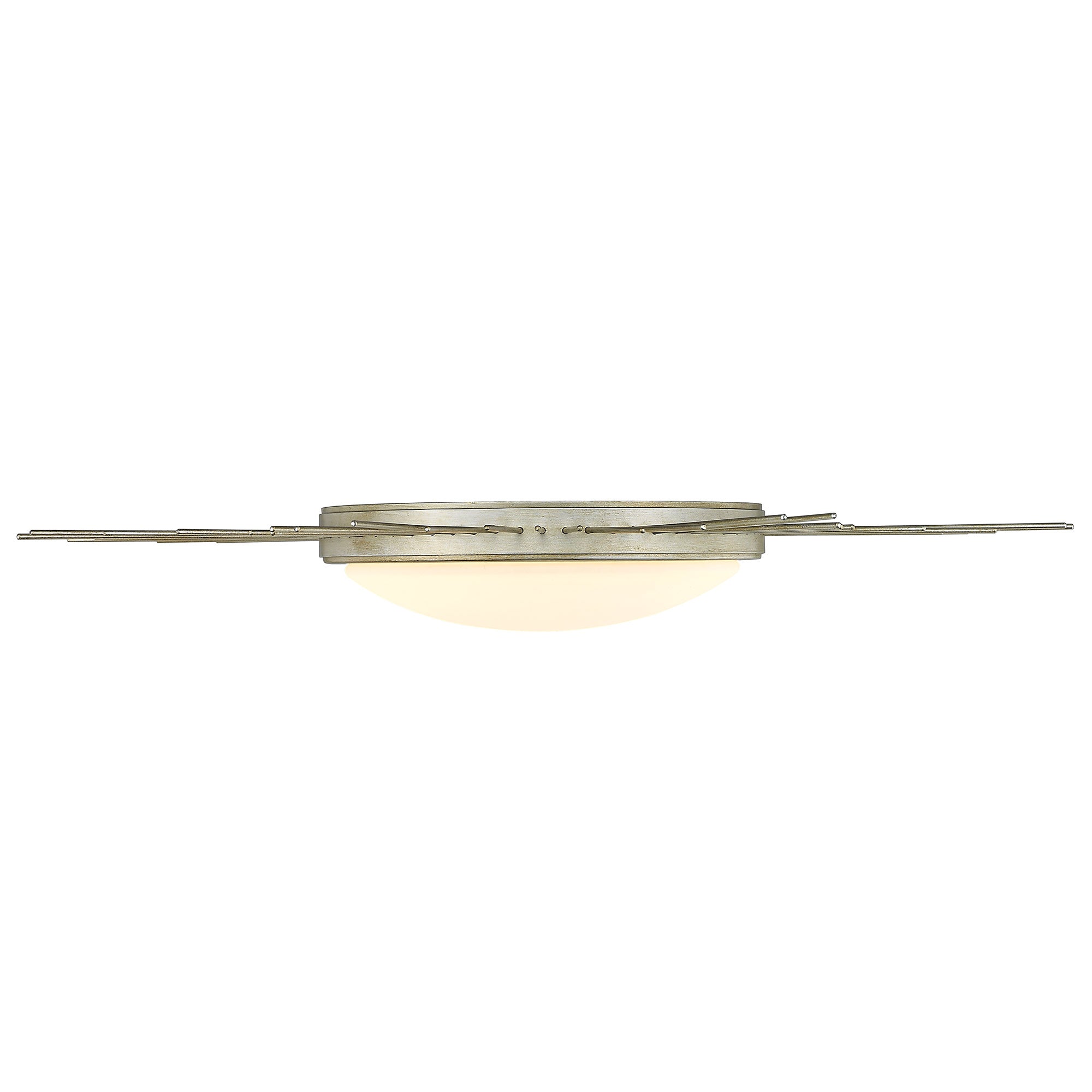 Kieran Integrated LED 24in Flush Mount in White Gold