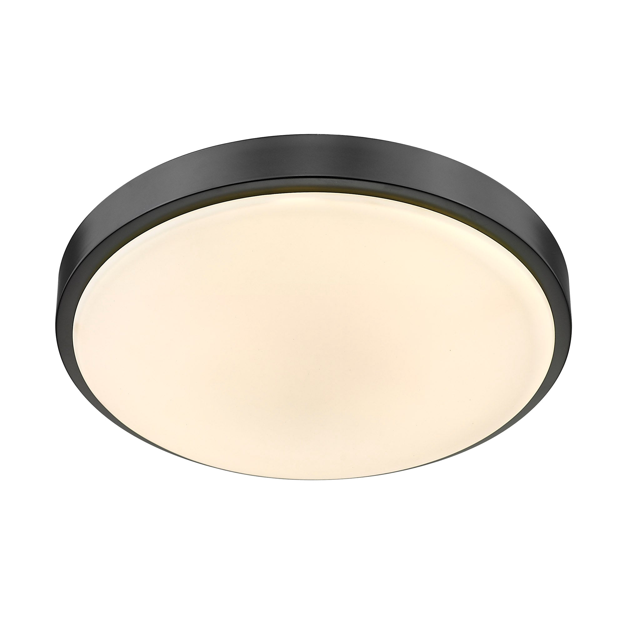 Golden Lighting Gabi Integrated LED 12in Flush Mount in Matte Black - - Golden Lighting