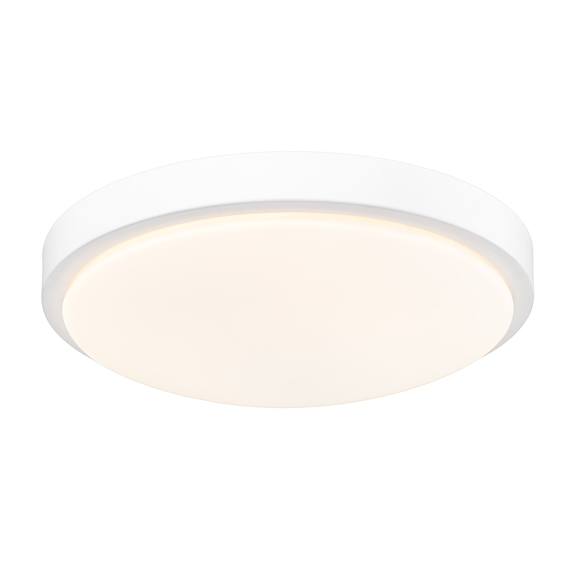 Golden Lighting Gabi Integrated LED 12in Flush Mount in Matte White - - Golden Lighting
