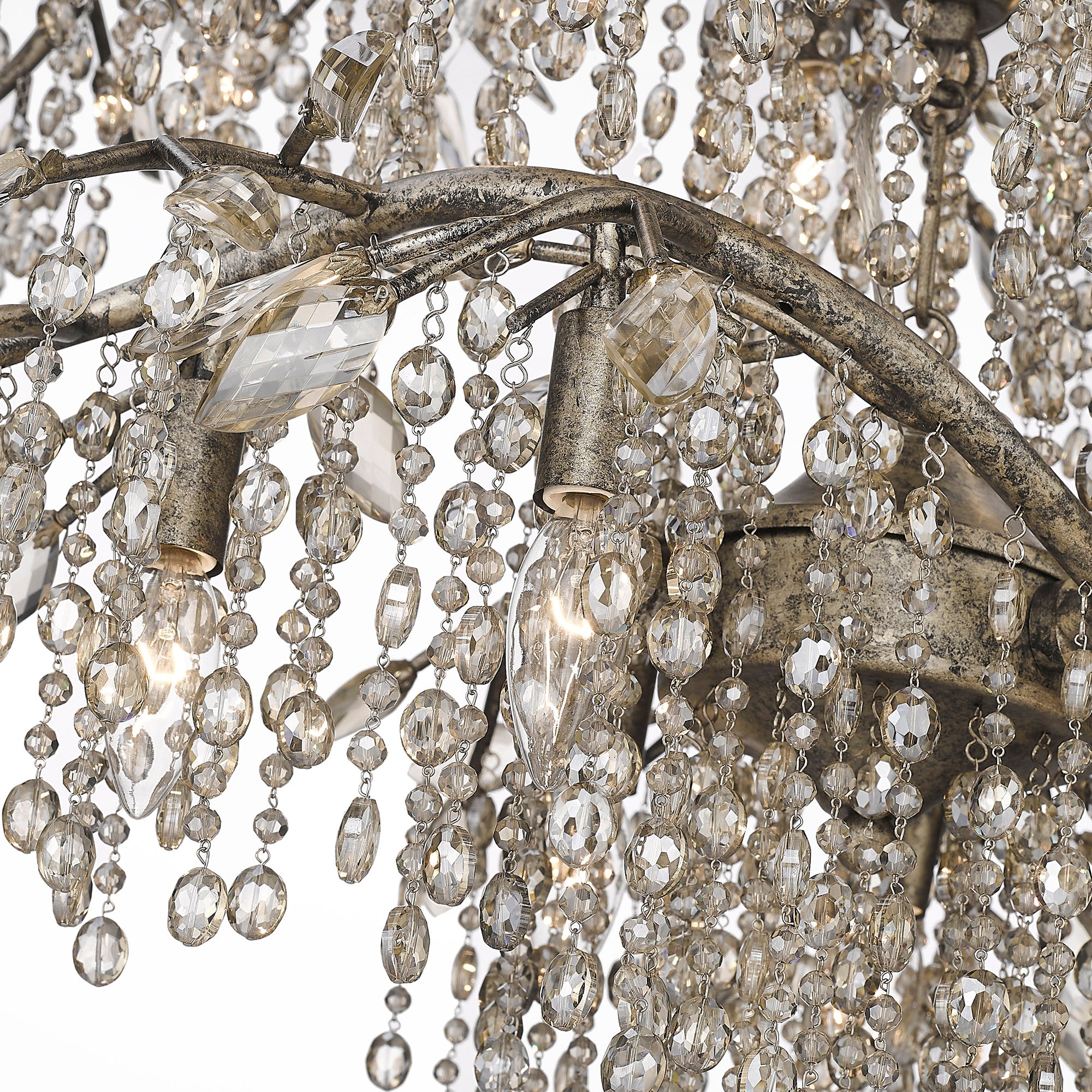 Ziva by Golden Lighting Autumn Twilight 18-light Chandelier in Mystic Gold - - Golden Lighting