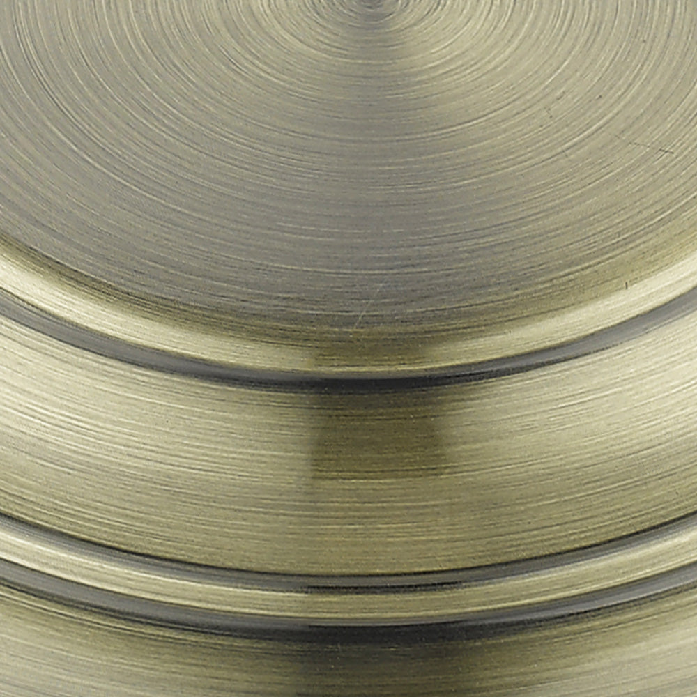 Yep by Golden Lighting Duncan 1-light 9in Rod Hung Pendant in Aged Brass and Pewter shade