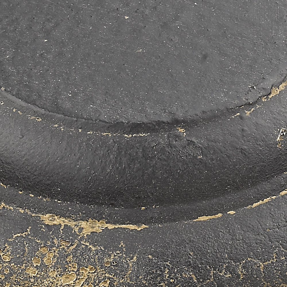 Golden Lighting Keating 3-light Semi-Flush Mount in Antique Black Iron