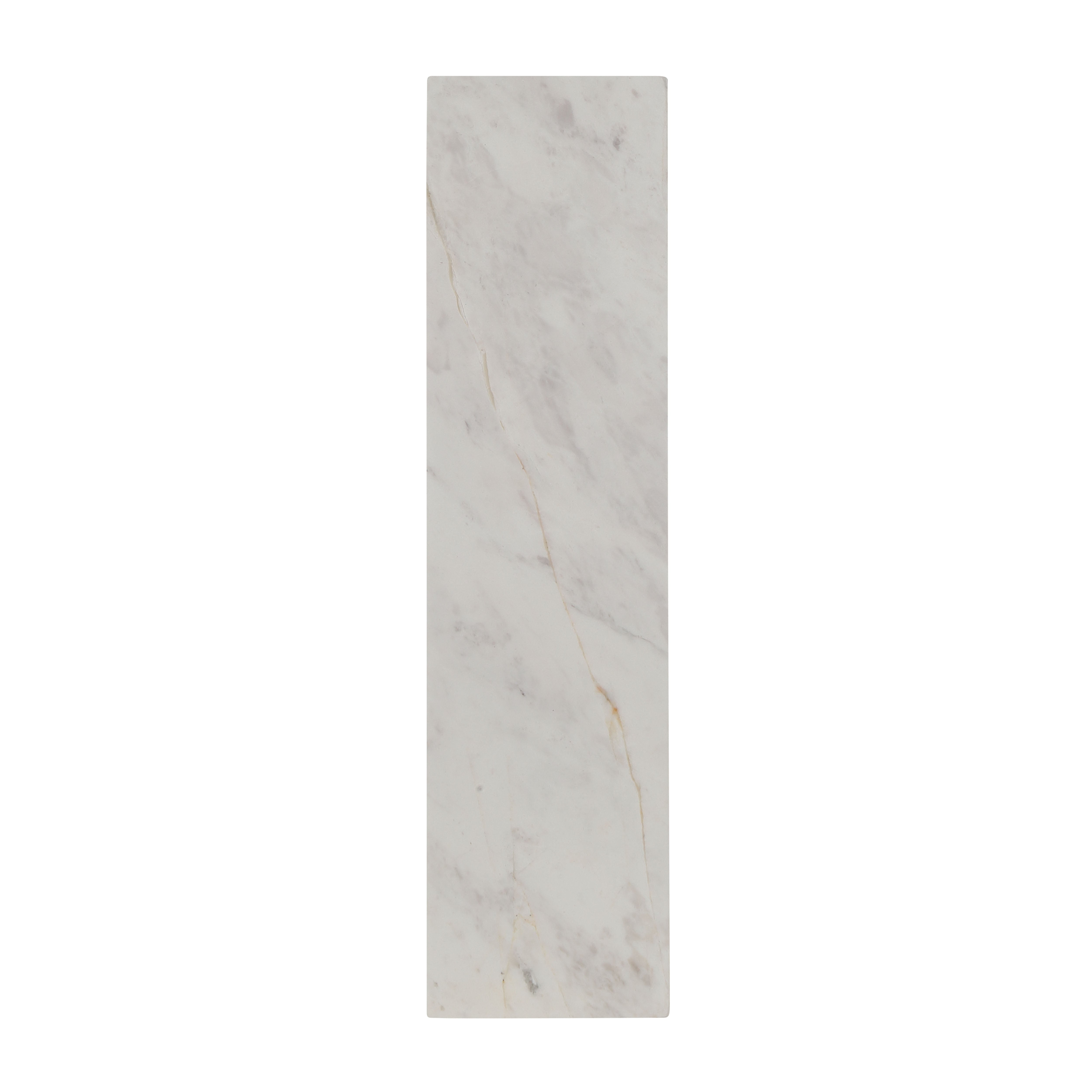 Stratum Integrated LED 18in Vanity in Brushed Nickel with Jazz White Marble - - Golden Lighting