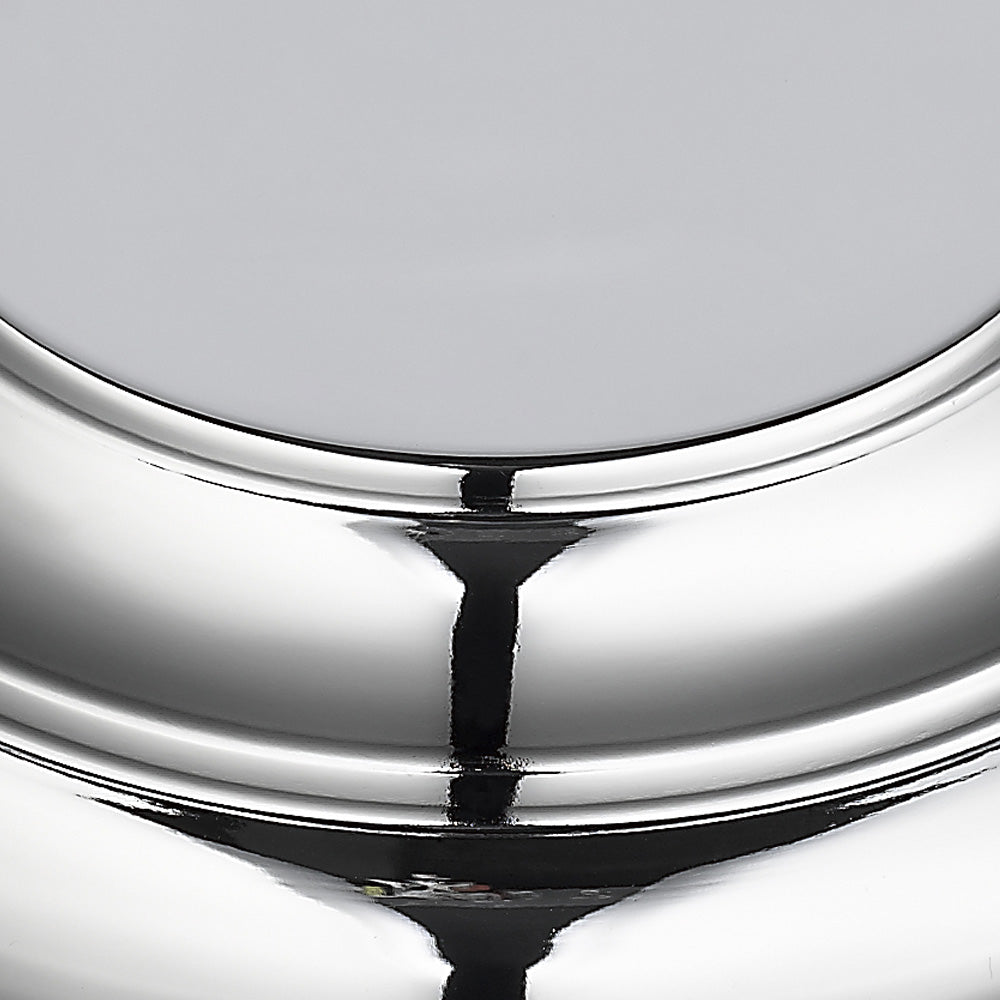 Yep by Golden Lighting Duncan 2-light Flush Mount in Chrome and Black shade - Default Title - Golden Lighting