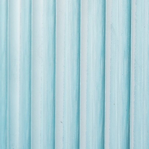 Reeded Blue Glass
