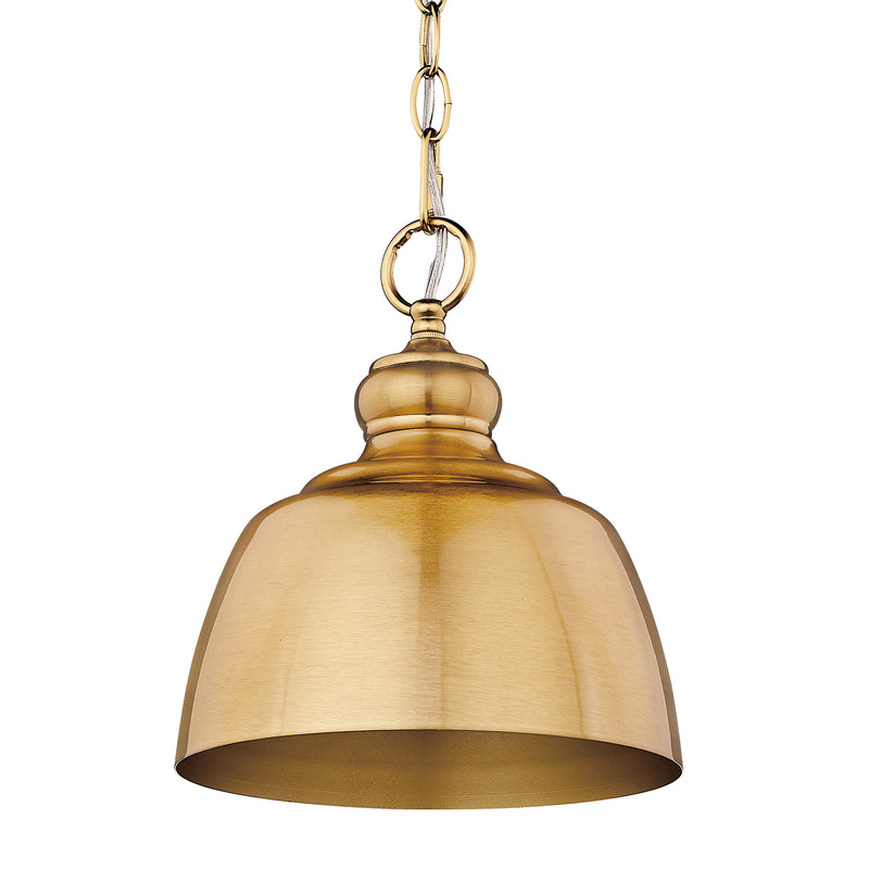 Holmes Mini Pendant - Modern Brushed Gold - Golden Lighting