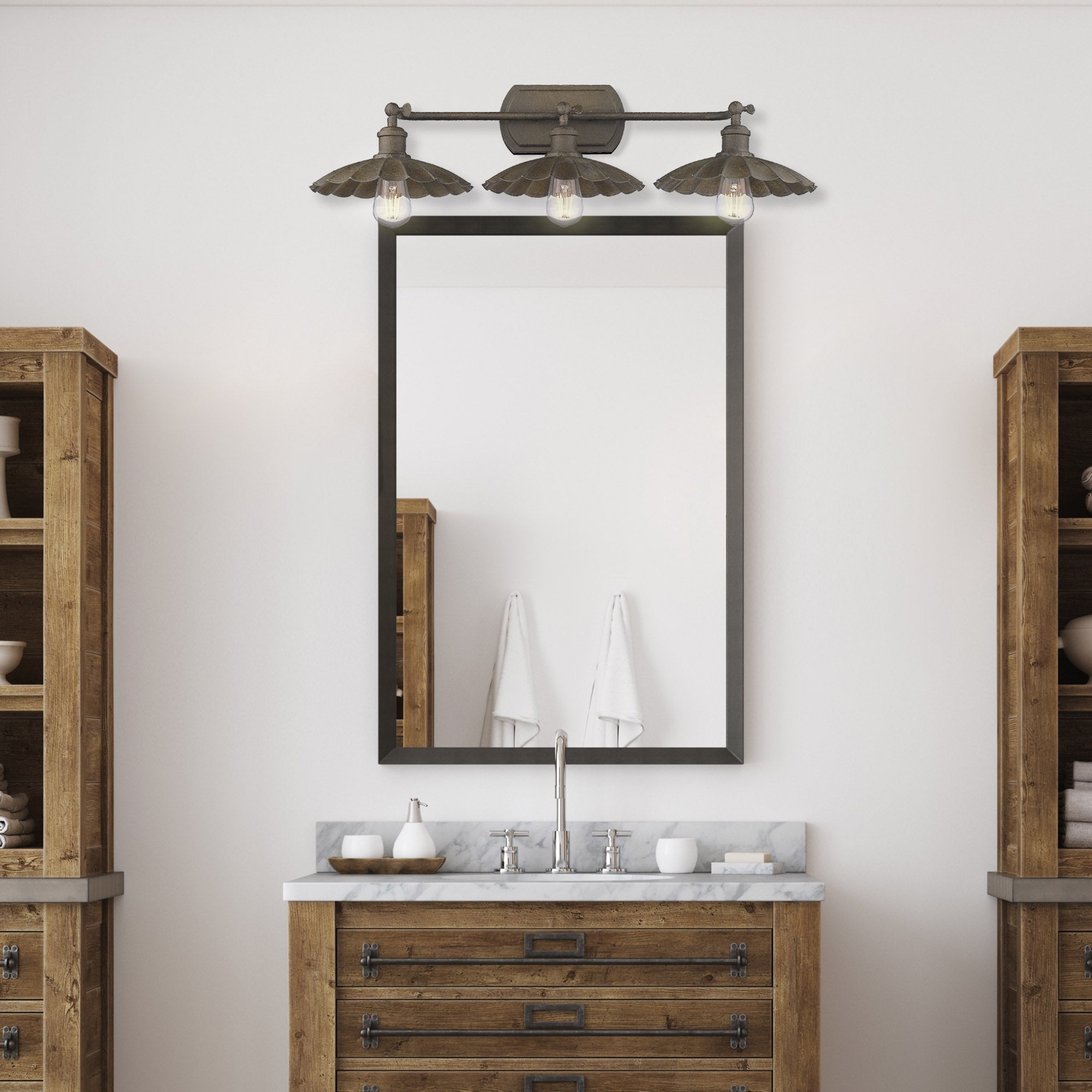 Clemence 3 Light Bath Vanity - - Golden Lighting