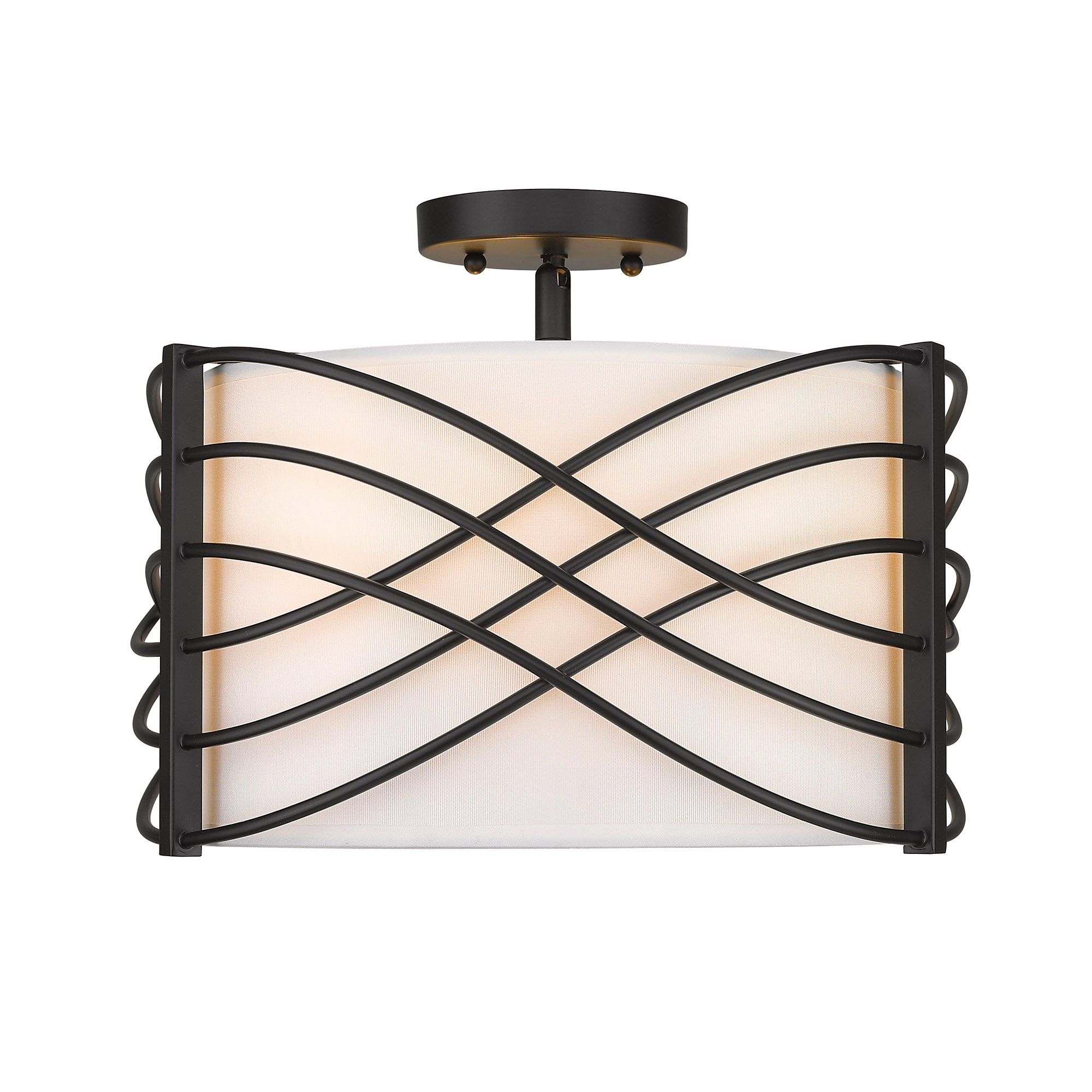 Zara Semi Flush - - Golden Lighting
