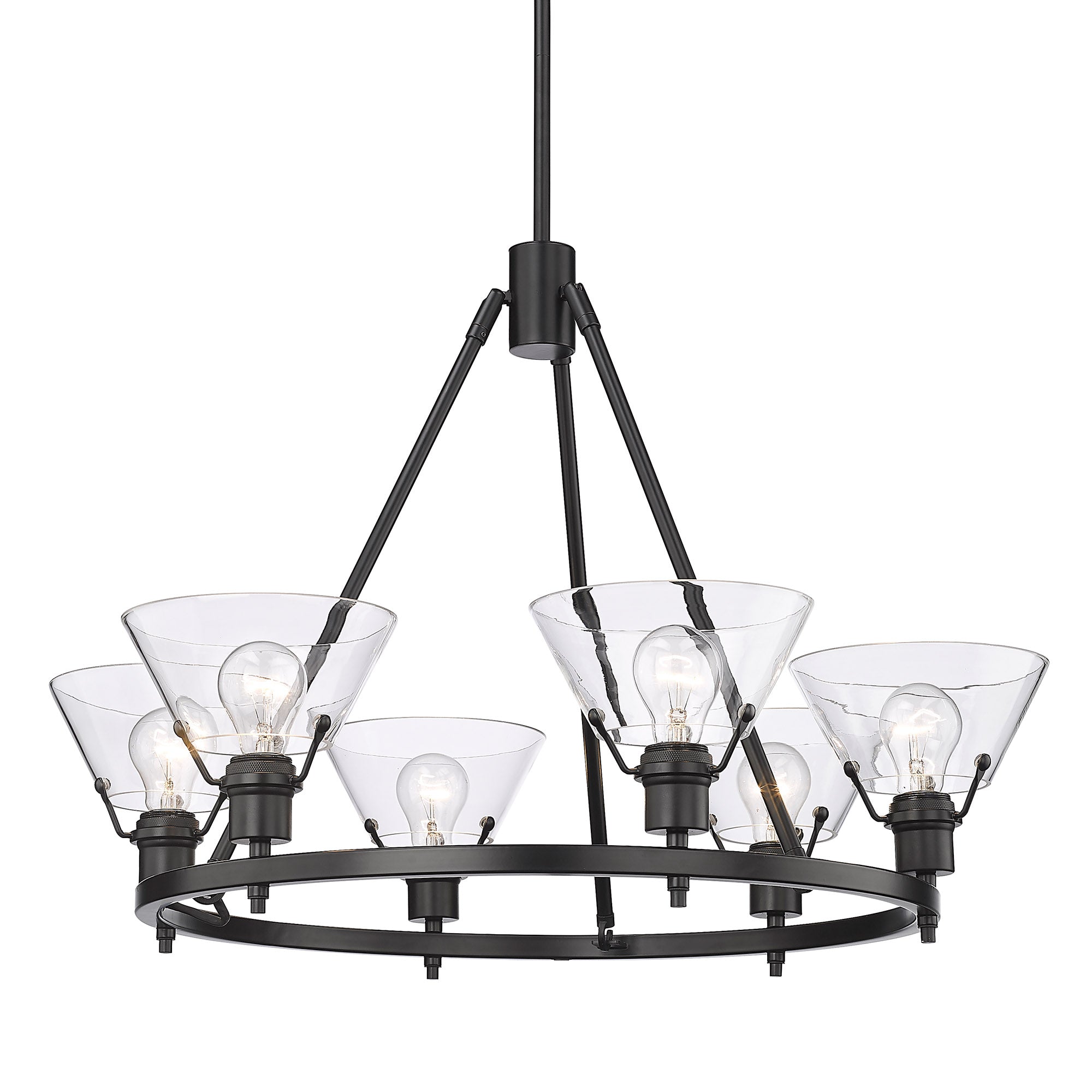 Orwell 6 Light Chandelier - - Golden Lighting