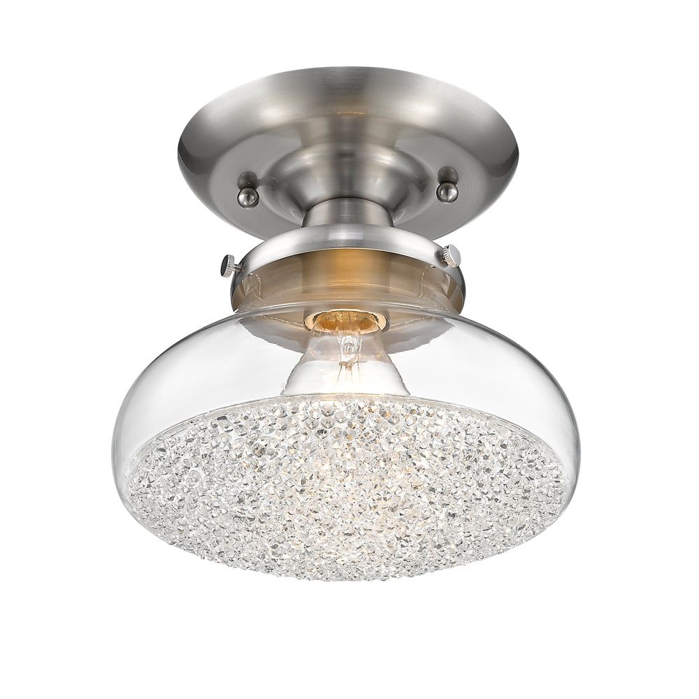 Asha Semi-Flush - Small Glass - - Golden Lighting
