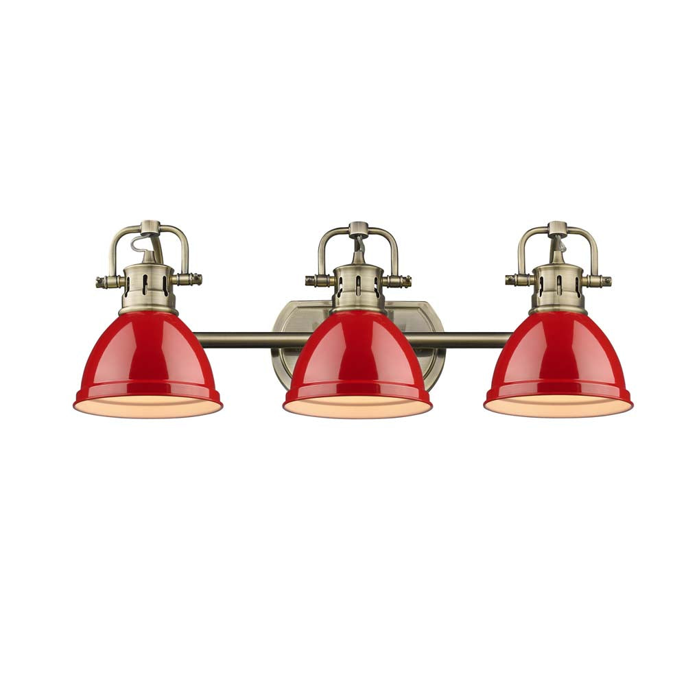 Duncan 3 Light Bath Vanity - Closeout - - Golden Lighting