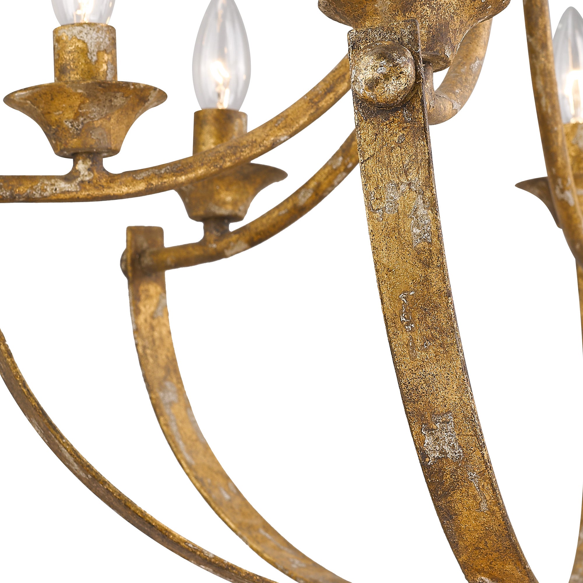 Victoria 6 Light Chandelier - - Golden Lighting