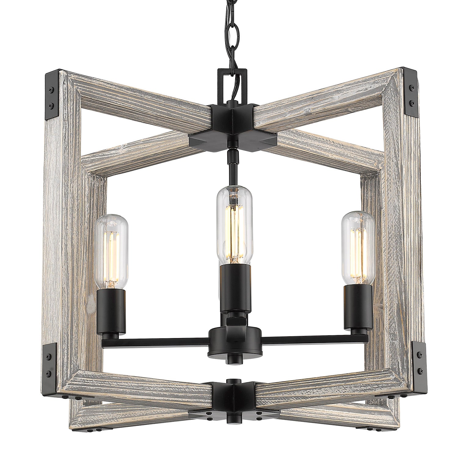 Lowell 4 Light Chandelier - - Golden Lighting
