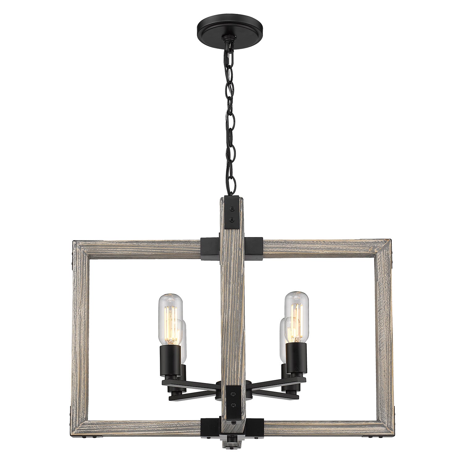 Lowell 4 Light Chandelier - - Golden Lighting