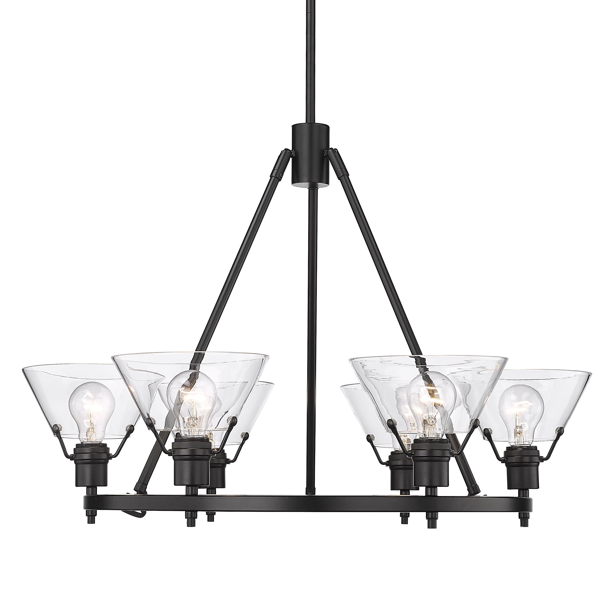 Orwell 6 Light Chandelier - - Golden Lighting