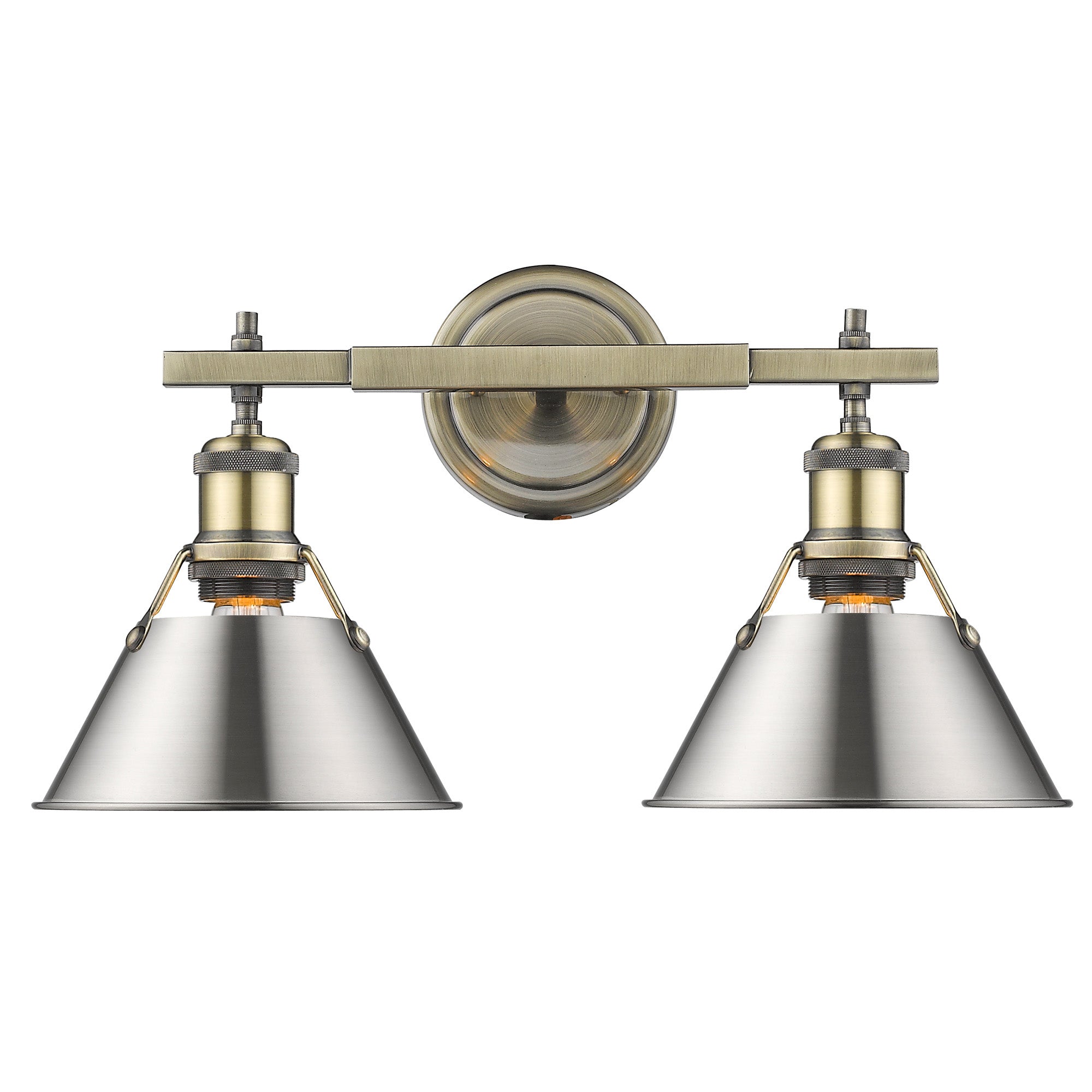 Orwell 2 Light Bath Vanity - Closeout - - Golden Lighting