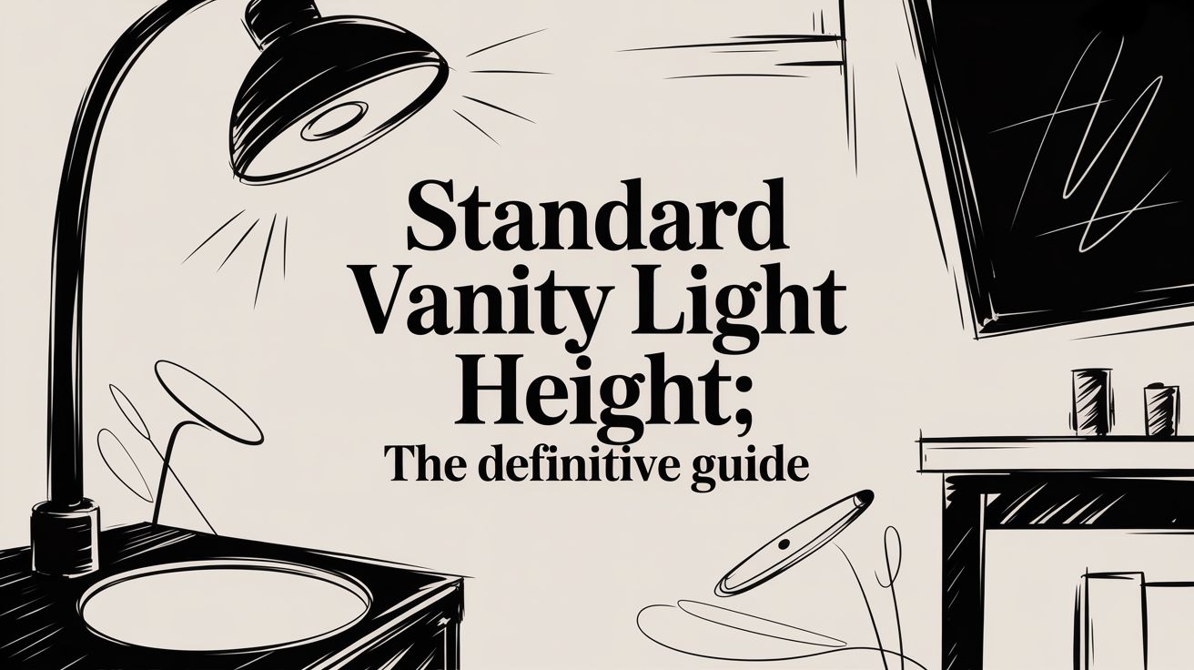 Standard Vanity Light Height: The Definitive Guide