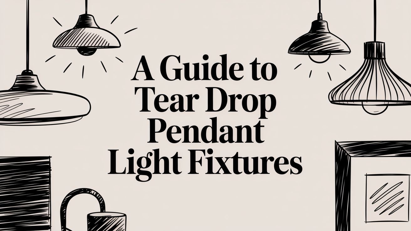 A Guide to Teardrop Pendant Light Fixtures in 2026