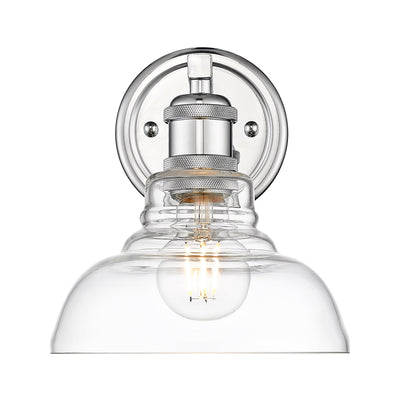 Yep by Golden Lighting Carver 1-light Vanity in Chrome - - Golden Lighting