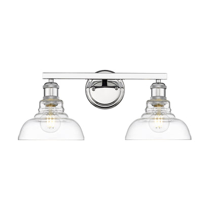 Yep by Golden Lighting Carver 2-light Vanity in Chrome - - Golden Lighting