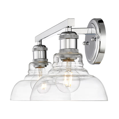 Yep by Golden Lighting Carver 2-light Vanity in Chrome - - Golden Lighting