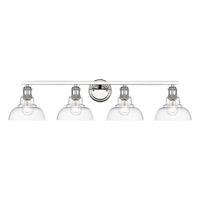 Yep by Golden Lighting Carver 4-light Vanity in Chrome - - Golden Lighting