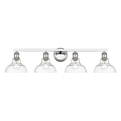 Yep by Golden Lighting Carver 4-light Vanity in Chrome - - Golden Lighting
