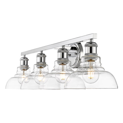 Yep by Golden Lighting Carver 4-light Vanity in Chrome - - Golden Lighting