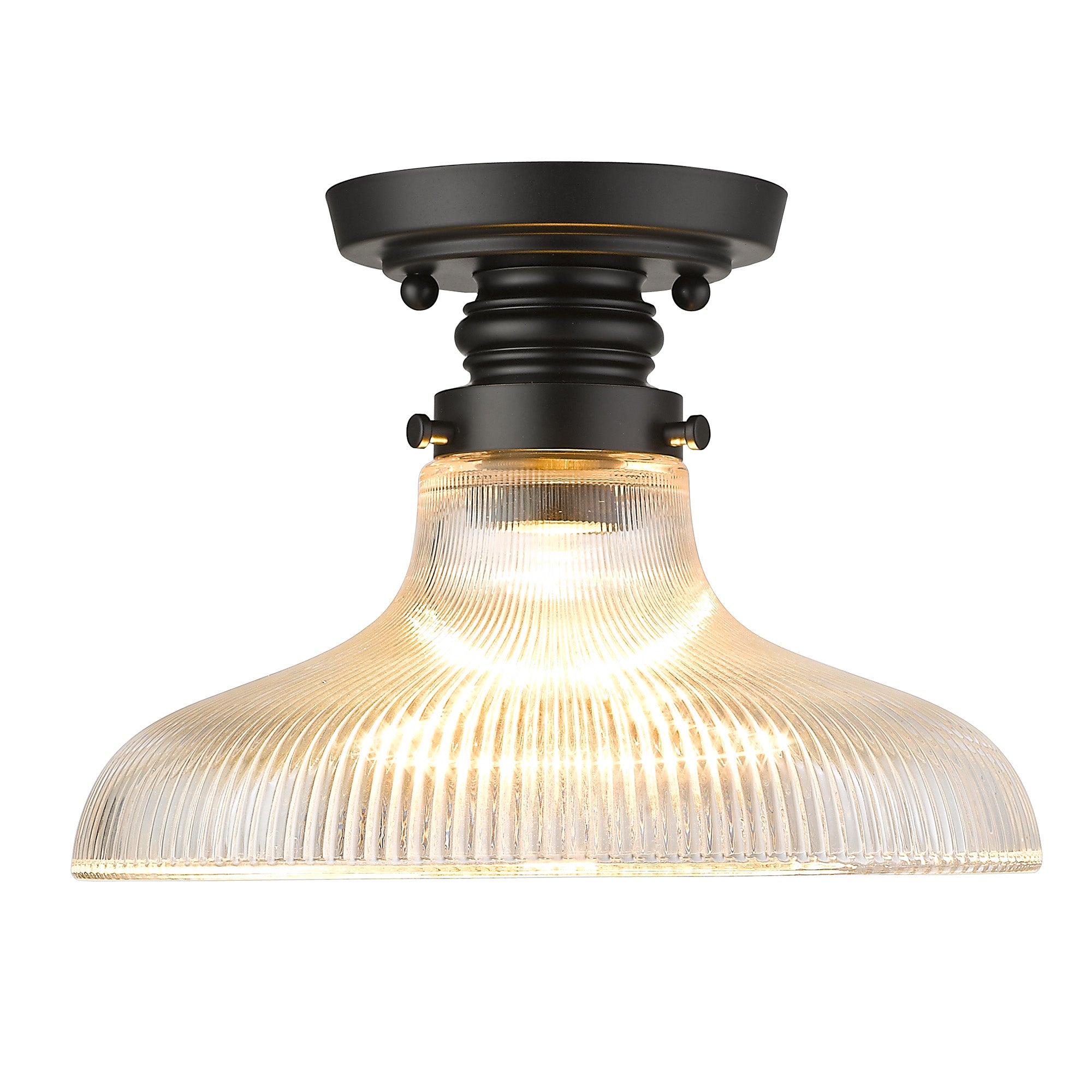 Clary 1-light Flush Mount in Matte Black