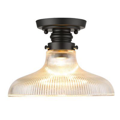 Clary 1-light Flush Mount in Matte Black