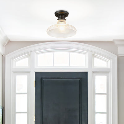 Clary 1-light Flush Mount in Matte Black