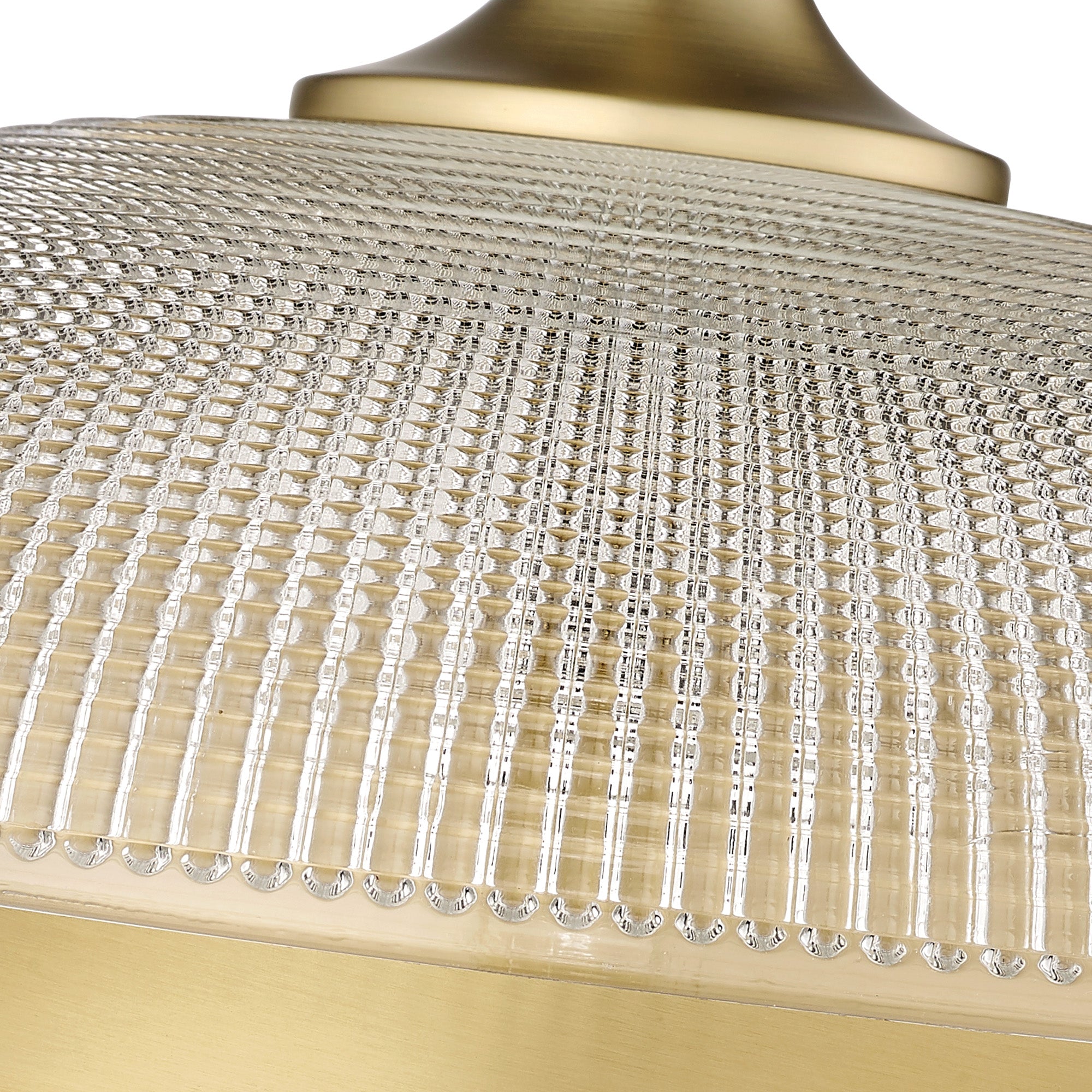 Golden Lighting Crawford 1-light Pendant in Brushed Champagne Brass - - Golden Lighting