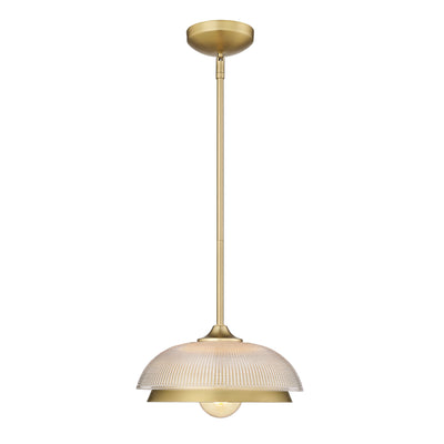 Golden Lighting Crawford 1-light Pendant in Brushed Champagne Brass - - Golden Lighting