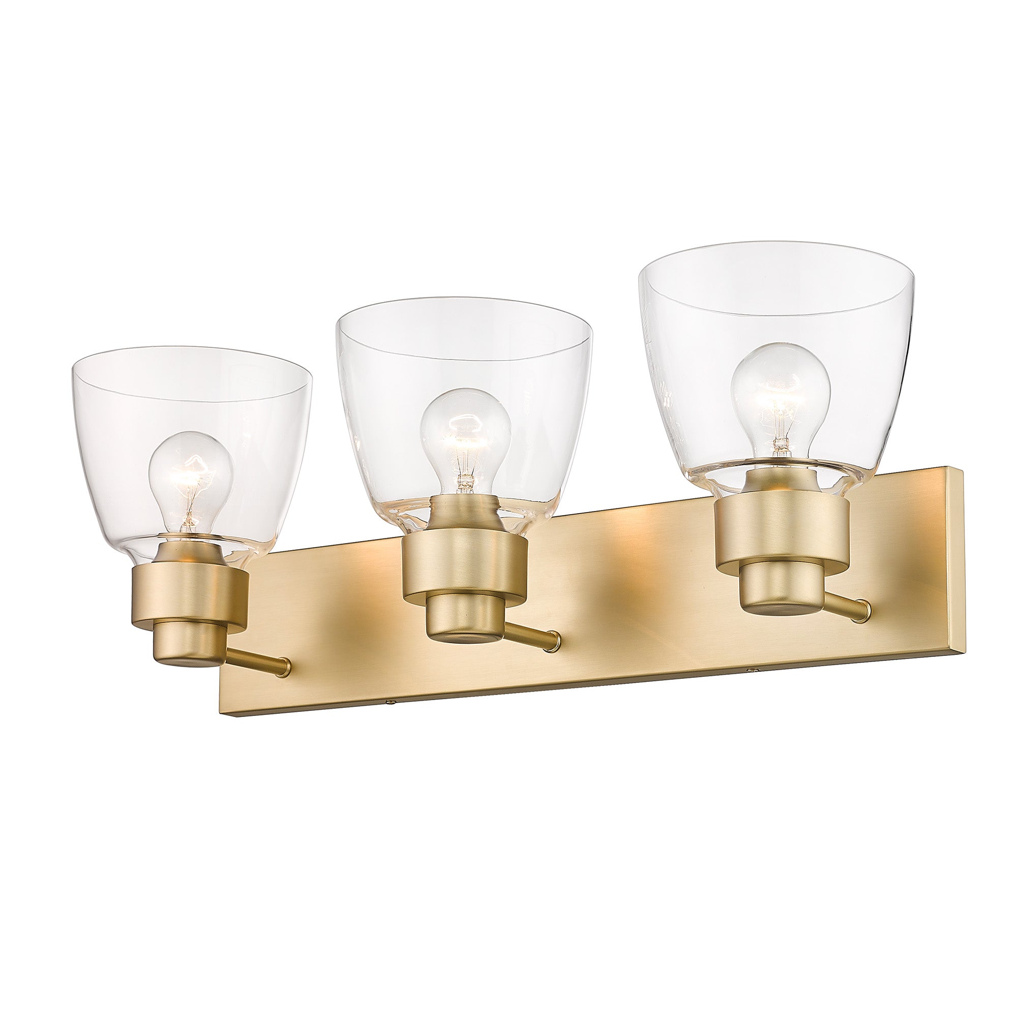Golden Lighting Remy 3-light Vanity in Brushed Champagne Brass - - Golden Lighting