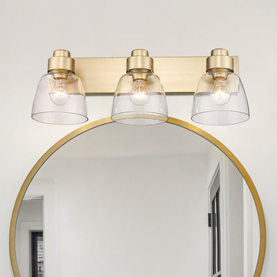 Golden Lighting Remy 3-light Vanity in Brushed Champagne Brass - - Golden Lighting