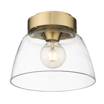 Golden Lighting Remy 1-light Flush Mount in Brushed Champagne Brass - - Golden Lighting